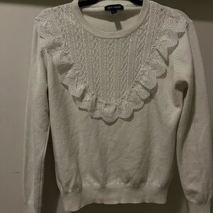 Cream Jumper with Lace